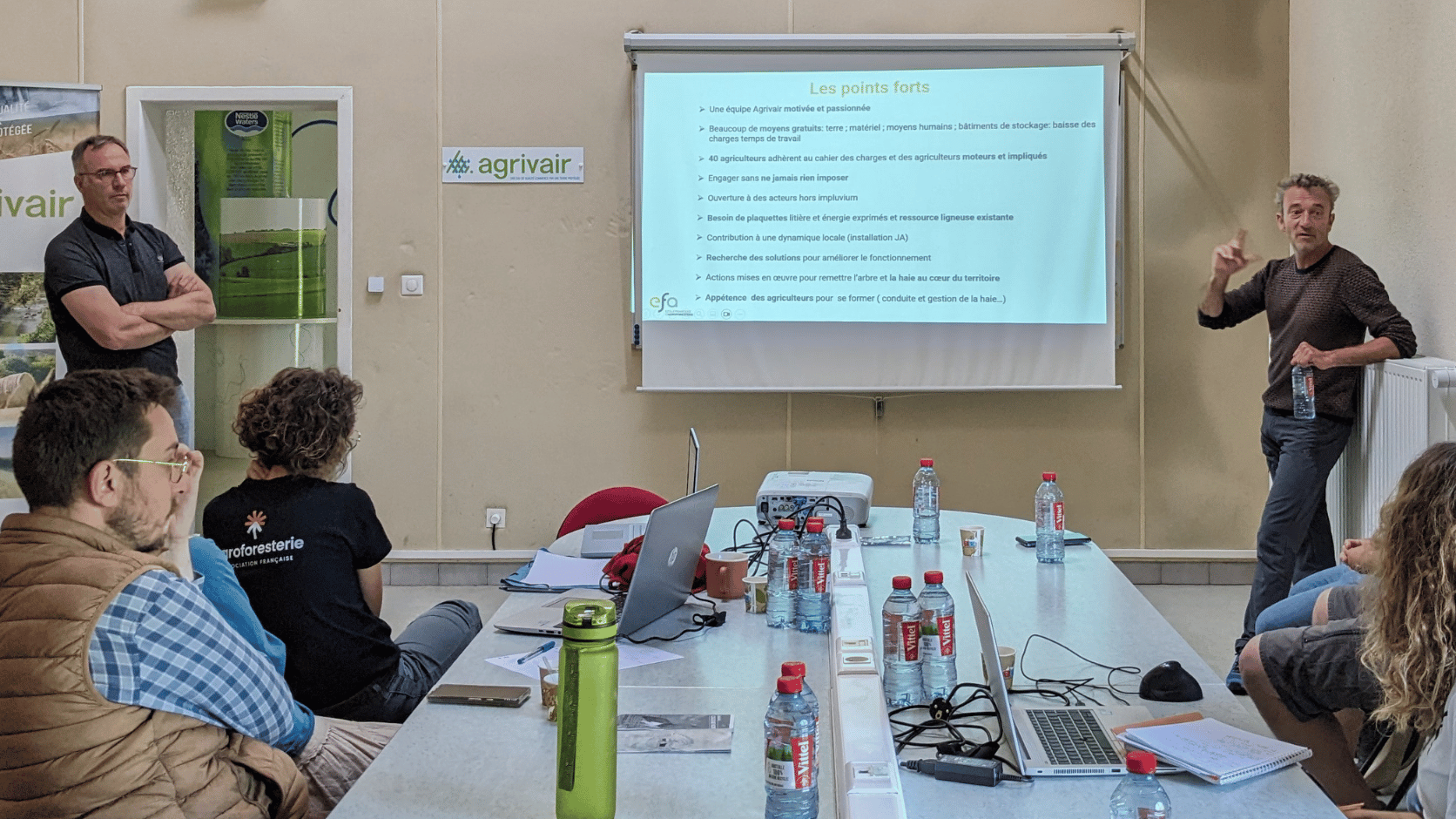 Les apprenants de l'Ecole Française d'Agroforesterie en salle