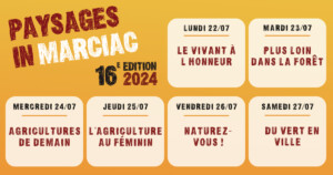 Programme Paysages in Marciac 2024